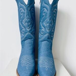 Blue Western Cowboy Boots